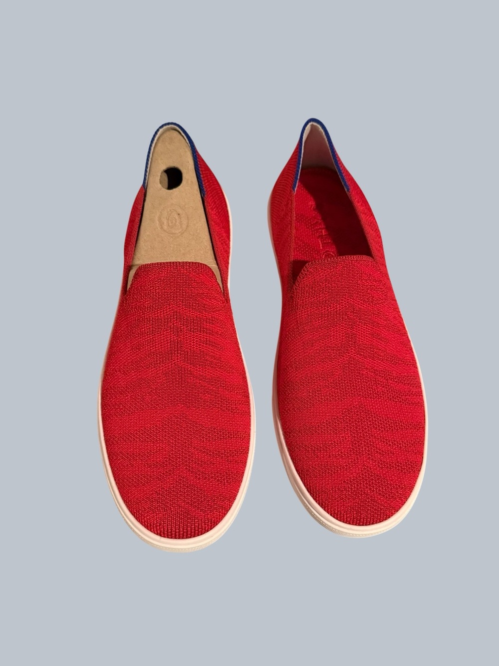 Rothy’s Slip-On Knit Sneakers in Red Size 8